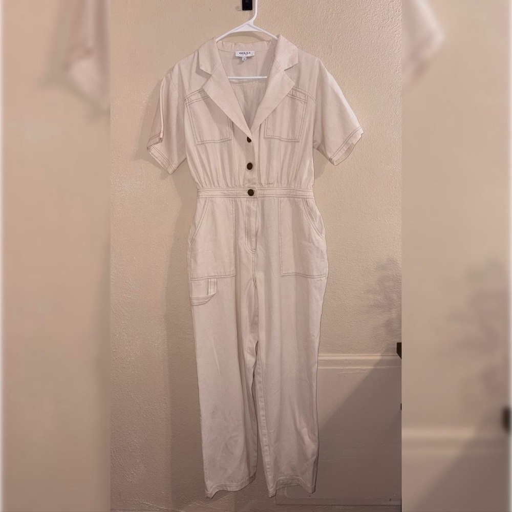 Gilli Beige Short Sleeve Top